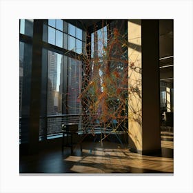 Wire Sculpture Canvas Print