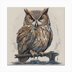 Owl in my home Canvas Print