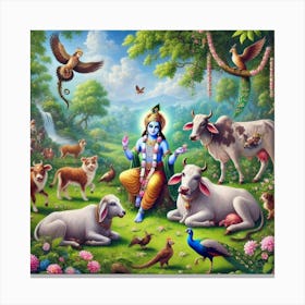 Lord Krishna 2 Canvas Print