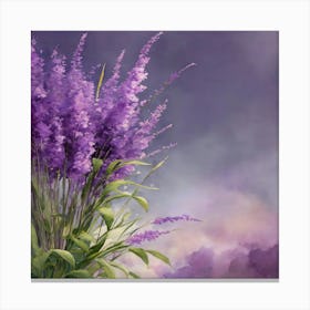 Lavender Flowers Canvas Print