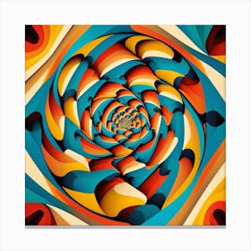 Abstract Psychedelic Art Canvas Print