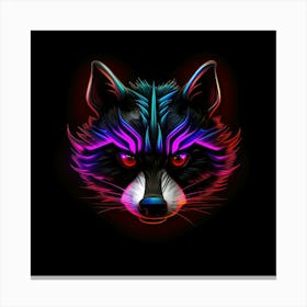 Neon Raccoon 6 Toile