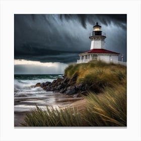 Stormy Lighthouse Canvas Print