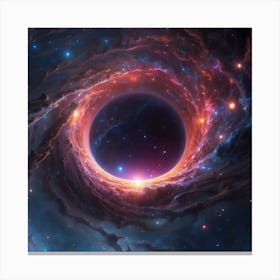 Black Hole In Space Canvas Print