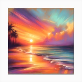 Sunset Painting Canvas Print