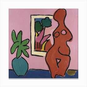 Matisse Cutout Pink Art print 6 Canvas Print