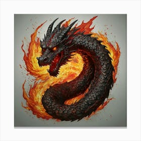 Fire Dragon 2 Canvas Print