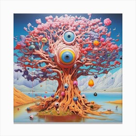 Tree Of Eyes Canvas Print