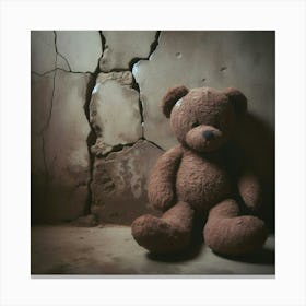 Abandoned Teddy Bear 1 Canvas Print