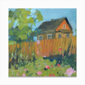 The House Behind Canvas Print