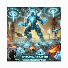 Kaiju Control Network Special Ability Converted Canvas Print