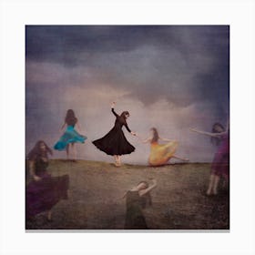 Learning To Dance Again Square Canvas Print
