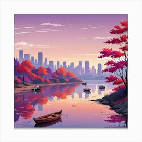 Anime Scenery Wallpaper Art (1) Canvas Print