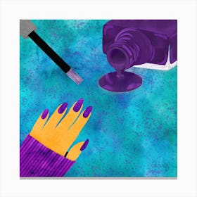 Painting Nails 1 Canvas Print