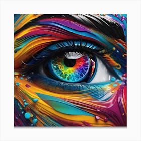 Colorful Eye 15 Canvas Print