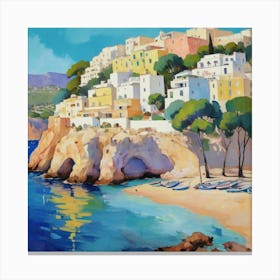 Ibiza Spain 6 Fauvist Painting Art Print 0 1 Canvas Print