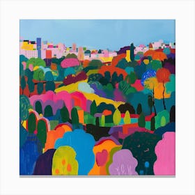 Abstract Park Collection Primrose Hill London 2 Canvas Print