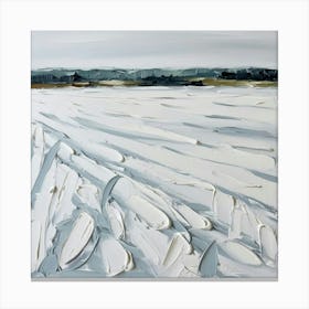 Bleak Winter Field Canvas Print