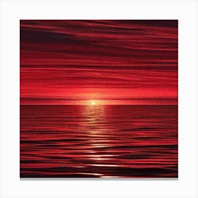 Sunset Over The Ocean 56 Canvas Print