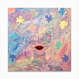 Puzzle Piece Painting Canvas Print