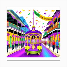 New Orleans Mardi Gras 9 Canvas Print