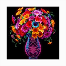 Colorful Flowers In A Vase 67 Toile