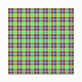 Plaid Fabric 115 Canvas Print