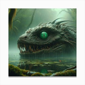Dragon In The Forest Canvas Print
