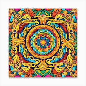 Colorful Mandala Canvas Print