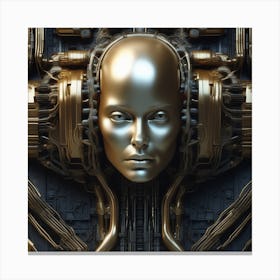 Futuristic Woman 63 Canvas Print