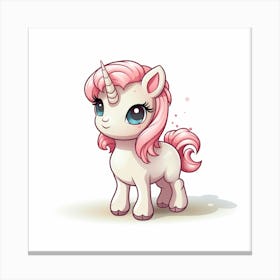 Cute Unicorn 263 Canvas Print