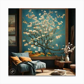 Almond Tree By Van Gogh Canvas Print