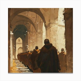 Monk'S Journey Canvas Print