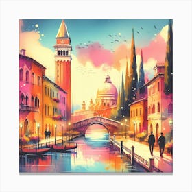 Venice Painting 2 Canvas Print