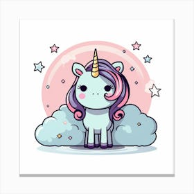 Cute Unicorn 584 Canvas Print