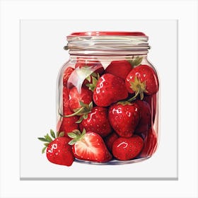 Strawberry Jar 1 Canvas Print
