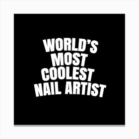 Nail Artist Canvas Print