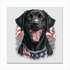 Black Labrador Retriever 2 Canvas Print