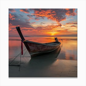 Sunset On The Beach 2 Canvas Print