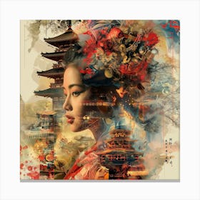 Asian Woman 3 Canvas Print