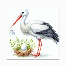 Stork Canvas Print