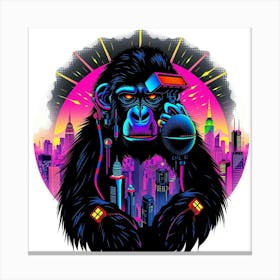 Gorilla In New York City Canvas Print