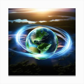 Earth In Space 47 Canvas Print