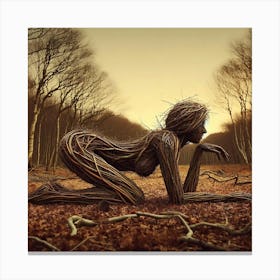 Woman In The Woods 1 Canvas Print