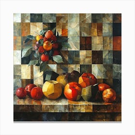 Fruits In A Vase Canvas Print