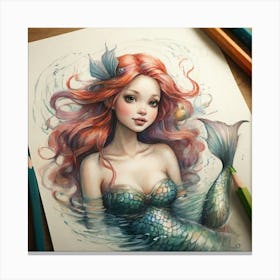 Mermaid 9 Canvas Print