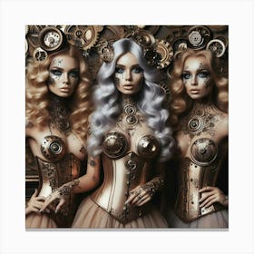 Steampunk Girl Canvas Print