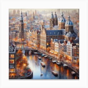 Amsterdam Cityscape 1 Canvas Print