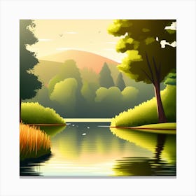 Landscape Background Canvas Print