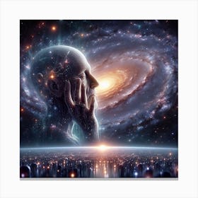 Man In Space 4 Canvas Print
